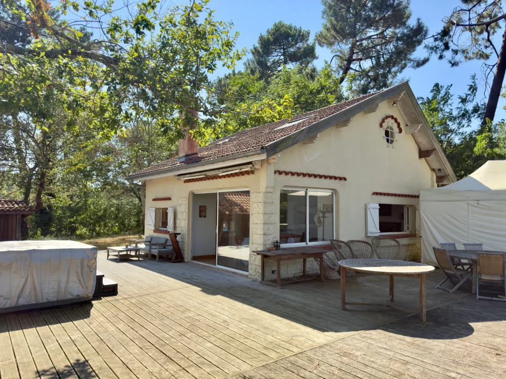 10-Façade extérieure-Villa première ligne Lac de Biscarrosse_10