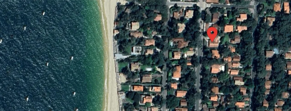 vue du ciel villa familiale t6 pyla sur mer