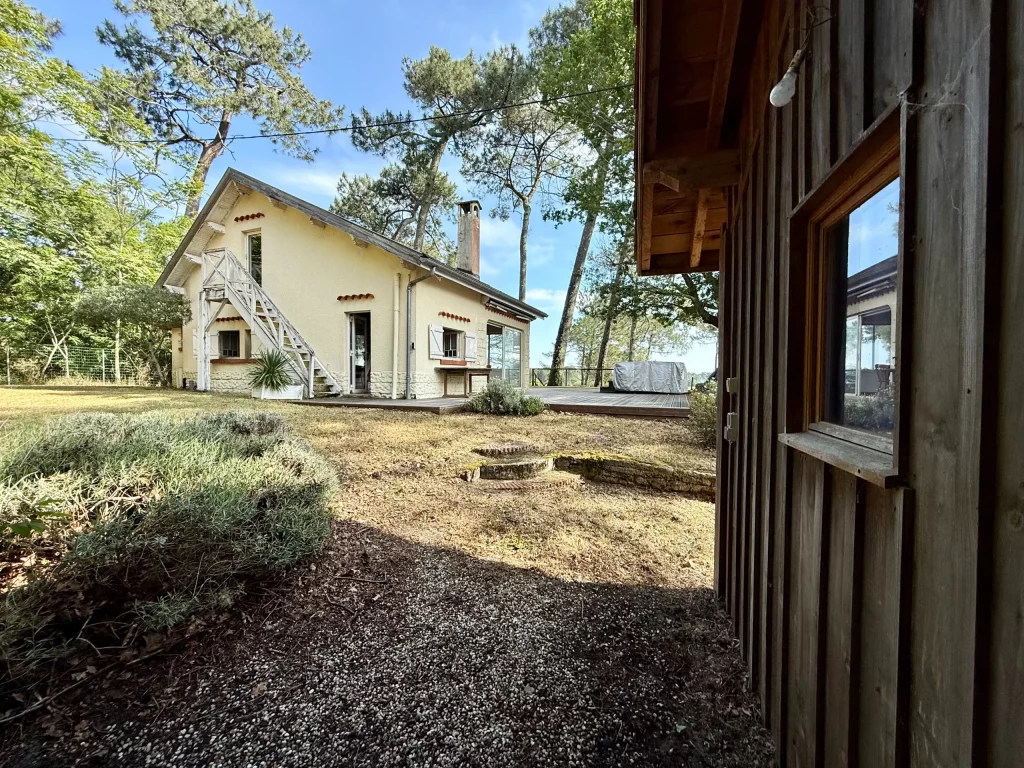 Vue depuis chalet-Villa première ligne Lac de Biscarrosse_11
