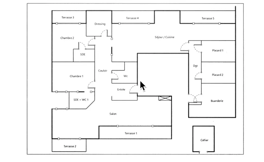 plan de l'appartement