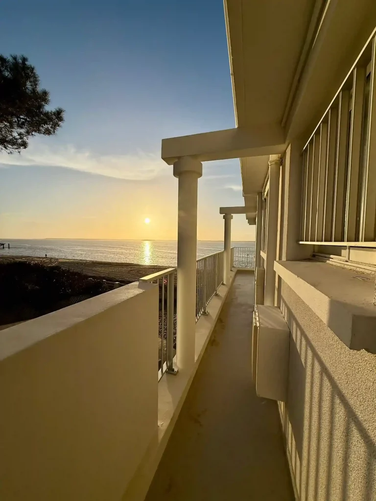 balcon appartement première ligne arcachon moulleau