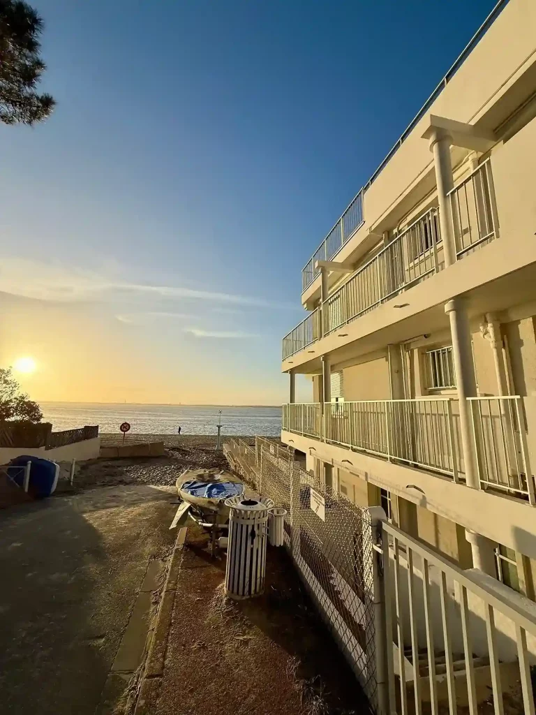 exterieur appartement première ligne arcachon moulleau