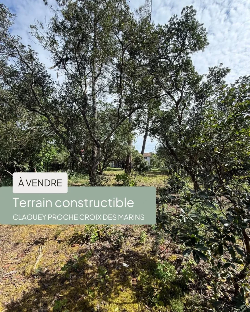 terrain constructible à claouey