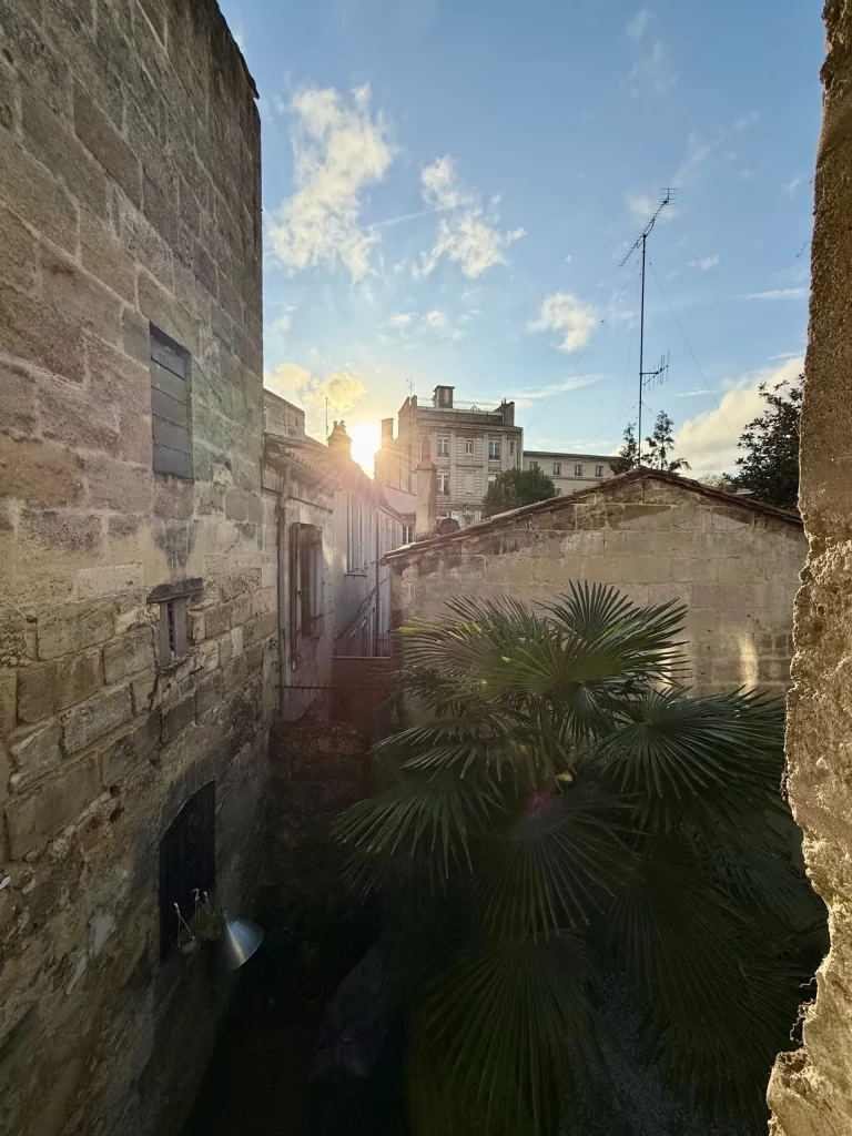 vue depuis le séjour duplex bordeaux